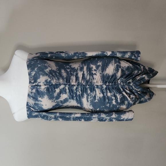 Plumbum Ruched Velvet Cold Shoulder Mini Dress - Picture 3 of 8